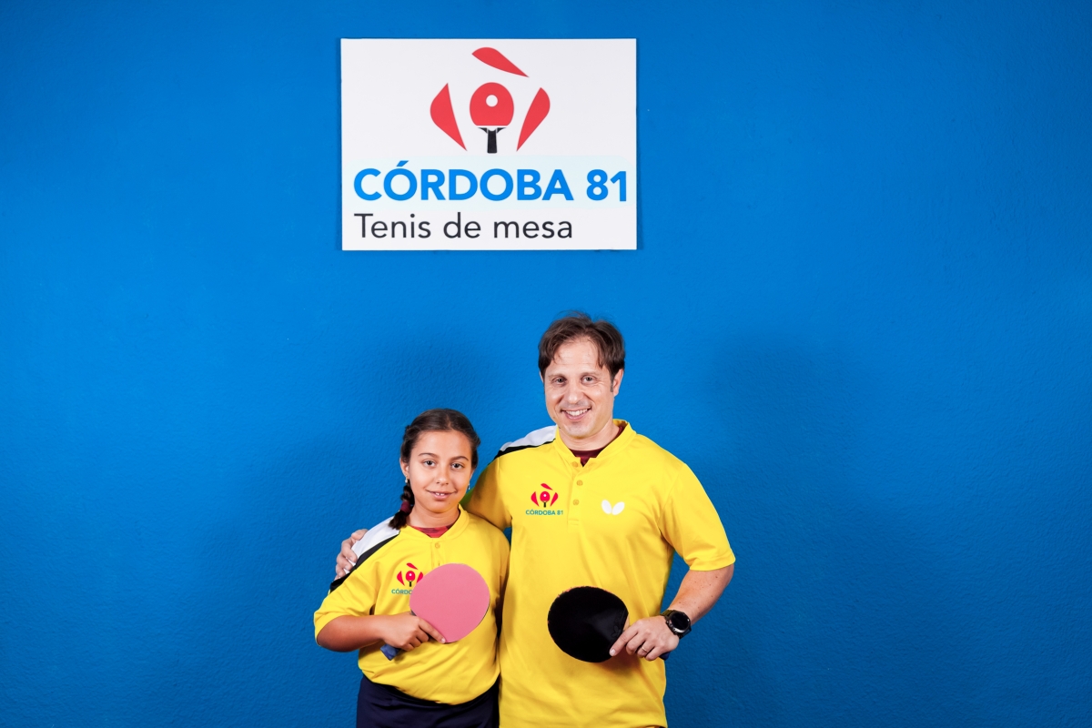 Estrella y José (Temporada 2025-2026), jugadores del Córdoba 81 Tenis de Mesa