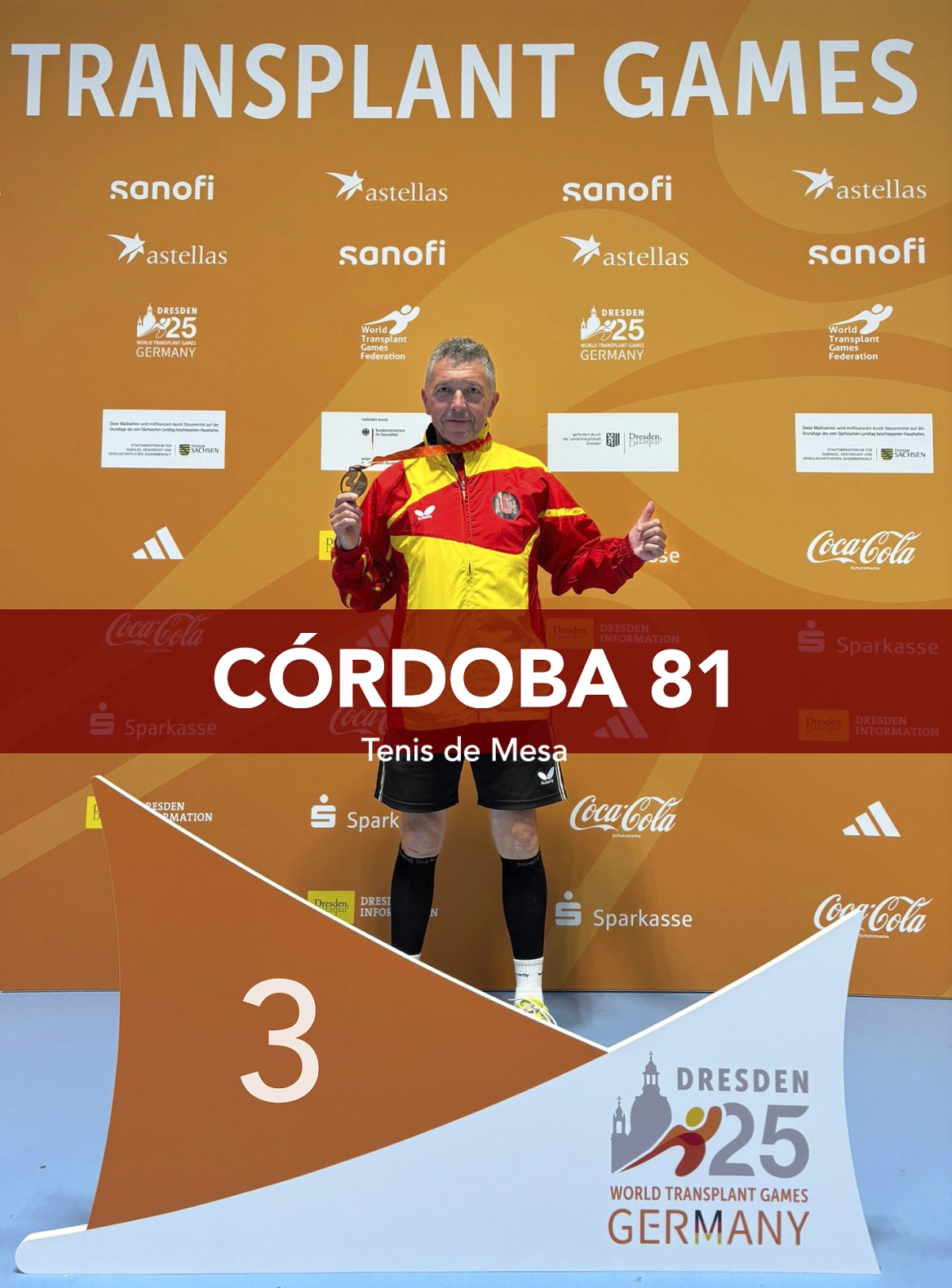 francisco navarro medalla bronce campeonato mundial de trasplantados